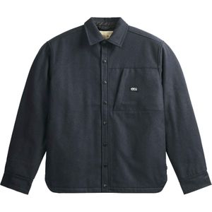 Picture Organic Clothing - Blouses - Coltone Shirt Dark Blue voor Heren van Wol - Maat M - Marine blauw