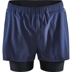 Craft - Trail / Running kleding - ADV Essence 2-In-1 Stretch M Short Blaze voor Heren - Maat M - Marine blauw