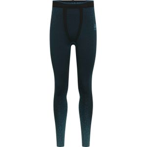 Odlo - Thermokleding - BL Bottom Long Performance Warm Blackcomb Provincial Blue voor Heren - Maat S - Blauw