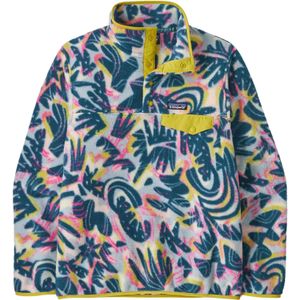 Patagonia - Dames sweatshirts en fleeces - W's LW Synch Snap-T P/O Wild Botanist: Tidal Teal voor Dames - Maat XS - Kaki