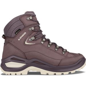 Lowa - Dames wandelschoenen - Renegade Evo Gtx Mid Ws Brown Rose / Panna voor Dames - Maat 5,5 UK - Bordeauxrood