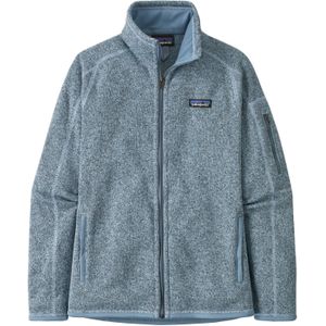 Patagonia - Dames wandel- en bergkleding - W's Better Sweater Jkt Steam Blue voor Dames van Gerecycled Polyester - Maat L - Blauw