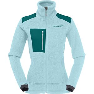 Norrona - Dames fleeces - Trollveggen Thermal Pro Jacket W Clearwater voor Dames - Maat XS - Blauw