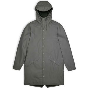 Rains - Jassen - Long Jacket Grey voor Heren - Maat S - Grijs