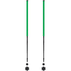 Les batons d'Alain - Skistokken - Pomme voor Unisex van Wol - Maat 115 cm - Groen