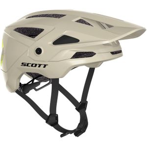 Scott - MTB helmen - Stego Plus (Ce) Beige / Radium Yellow voor Unisex - Maat S