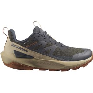 Salomon - Heren wandelschoenen - Elixir Activ GTX Phantom/Safari/Caramel Cafe voor Heren - Maat 9 UK - Beige