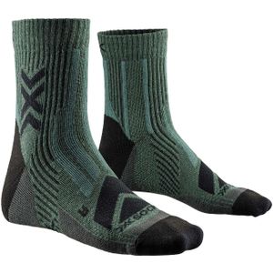 X-Socks - Wandel- en bergsportkleding - Hike Perform Merino Ankle Dark Sage Black voor Heren van Wol - Maat 42-44 - Grijs