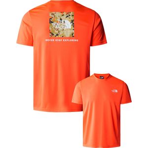 The North Face - Trail / Running kleding - M Reaxion Red Box Tee Vivid Flame voor Heren - Maat XL - Rood