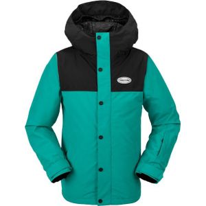 Volcom - Kinder ski jassen - Stone.91 Ins Jacket Vibrant Green voor Unisex - Kindermaat S - Groen