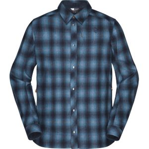 Norrona - Wandel- en bergsportkleding - Tamok Wool Shirt M Indigo Night voor Heren van Nylon - Maat XL - Marine blauw