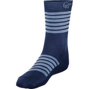Norrona - Wandel- en bergsportkleding - Falketind Light Weight Merino Socks Indigo Night voor Heren van Wol - Maat 37-39 - Marine blauw
