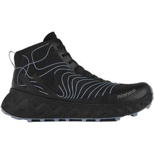 Nnormal - Trailschoenen - Tomir Boot WP Shoe Black / Blue voor Unisex - Maat 7,5 UK - Zwart