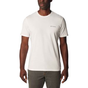 Columbia - T-shirts - Rapid Ridge Back Graphic White Rocky Road voor Heren van Katoen - Maat M - Wit