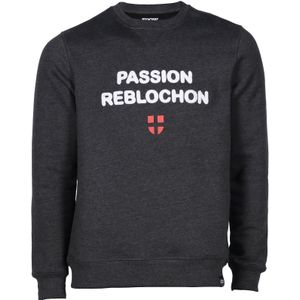 Snowleader - Sweatshirts - Passion Reblochon Crew Dark Grey Heather voor Heren - Maat M - Grijs