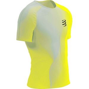 Compressport - Trail / Running kleding - Performance SS Tshirt M Safe Yellow voor Heren - Maat M - Geel