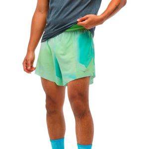 HOKA - Glide 5 - Hardloopshort - Zwart - Ventilerend, DWR Behandeling, Reflecterende Details