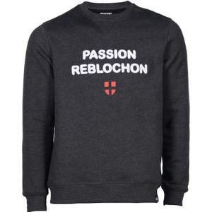 Snowleader - Sweatshirts en fleeces - Passion Reblochon Crew Dark Grey Heather voor Heren - Maat M - Grijs