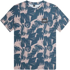 Picture Organic Clothing - T-shirts - Slab Tee Pacific Coast Print voor Heren van Katoen - Maat S - Blauw