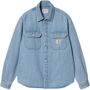 Carhartt - Blouses - Harvey Shirt Jac Blue voor Heren van Katoen - Maat M - Blauw