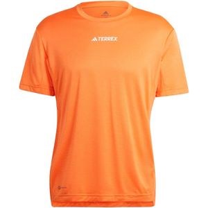 Adidas - Wandel- en bergsportkleding - Multi Tee M Seimor voor Heren - Maat S - Oranje