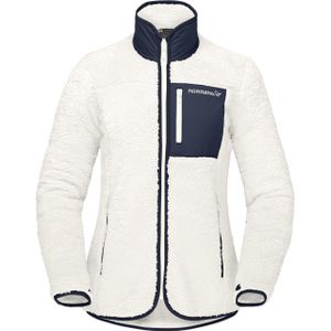 Norrona - Dames fleeces - Norrona Warm3 Jacket W Snowdrop voor Dames van Gerecycled Polyester - Maat S - Wit