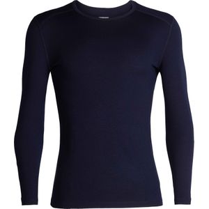 Icebreaker - Thermokleding - M Merino 260 Tech LS Crewe Midnight Navy voor Heren van Wol - Maat M - Marine blauw