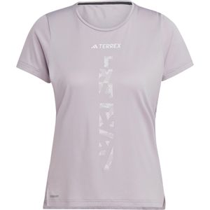 Adidas - Trail / Running dameskleding - Agravic Shirt W Prlofi voor Dames - Maat XS - Roze