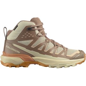 Salomon - Dames wandelschoenen - X Ultra 360 Edge Mid Gtx W Shortbread/Raw Umber/Prairie Sunset voor Dames - Maat 5,5 UK - Beige