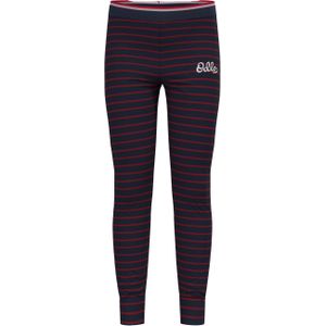 Odlo - Kinder thermokleding - BL Bottom Long Active Warm Kids Stripes Dark Sapphire Tomato voor Unisex - Kindermaat 140 cm - Marine blauw