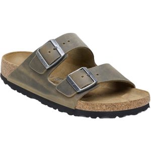 Birkenstock - Sandalen en slippers - Arizona M Oiled Leather Faded Khaki voor Heren - Maat 41 - Kaki