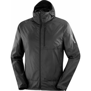 Salomon - Trail / Running kleding - Bonatti Cross FZ Hoodie M Deep Black voor Heren - Maat S - Zwart