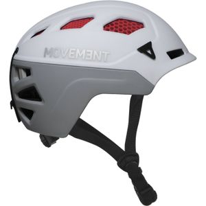 Movement - Helmen - 3Tech Alpi Honeycomb Women White / Grey / Carmin voor Dames - Maat 56-58 cm - Wit