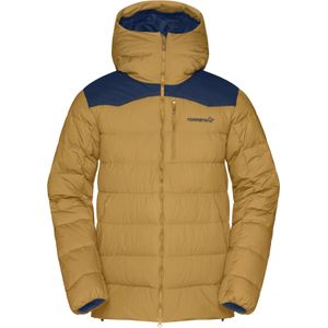 Norrona - Ski jassen - Tamok Down750 Jacket M's Camelflage voor Heren van Katoen - Maat S - Geel
