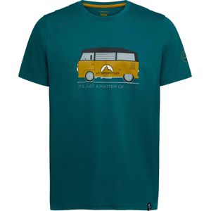 La Sportiva - Klimkleding - Van T-Shirt M Everglade voor Heren van Katoen - Maat S - Groen
