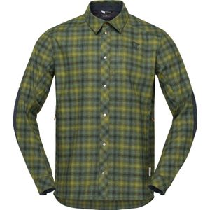 Norrona - Wandel- en bergsportkleding - Tamok Wool Shirt M'S Rosin voor Heren van Nylon - Maat L - Groen