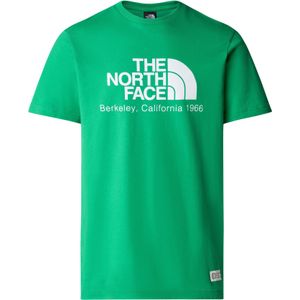 The North Face - T-shirts - M Berkeley California S/S Tee- In Scrap Optic Emerald voor Heren van Katoen - Maat M - Groen