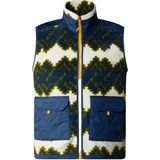 The North Face - Sweatshirts en fleeces - M Royal Arch Bodywarmer Shady Blue Mountan Geo Print voor Heren - Maat S - Blauw