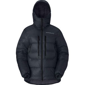 Norrona - Dames wandel- en bergkleding - Trollveggen Down800 Hood W'S Caviar Black voor Dames - Maat S - Zwart