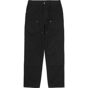 Carhartt - Broeken - Double Knee Pant Black Rinsed voor Heren van Katoen - Maat 32 - Zwart
