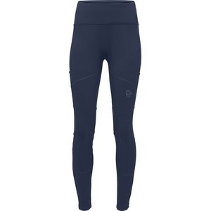Norrona - Dames wandel- en bergkleding - NorrÃ¸na Winter Tights W'S Indigo Night voor Dames van Gerecycled Polyester - Maat XS - Marine blauw