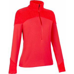 LaMunt - Dames fleeces - Jenny Warm Half Zip Fleece Berry Red voor Dames - Maat 42 FR - Rood