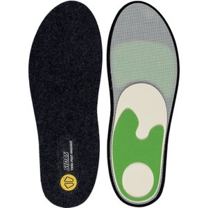 Sidas - Inlegzolen en binnenschoenen - Custom Comfort Merinos voor Unisex van Wol - Maat L - Zwart