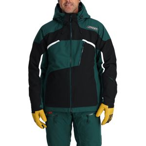 Spyder - Ski jassen - Leader Jacket Cypress Green voor Heren van Gerecycled Polyester - Maat XL - Groen