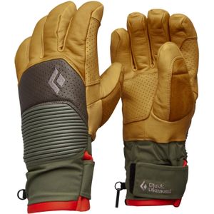 Black Diamond - Skihandschoenen - Impulse Gloves Beeswax Walnut voor Unisex - Maat S - Geel