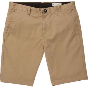 Volcom - Korte broeken - Frickin Modern Stretch Short 21 Khaki voor Heren - Maat 33 US - Beige