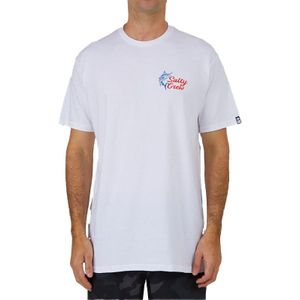 Salty Crew - T-shirts - Jackpot Standard S/S Tee White voor Heren van Katoen - Maat L - Wit