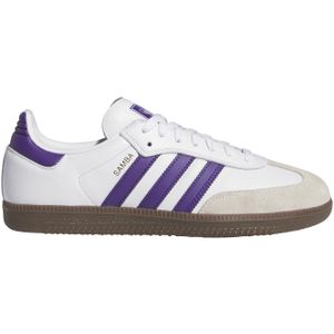 Adidas Original - Sneakers - Samba Adv Cloud White Collegiate Purple Gold Metallic voor Heren - Maat 6 UK - Wit