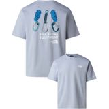 The North Face - U Explore Gear Relaxed S/S Tee - T-shirt - Blauw - Katoen