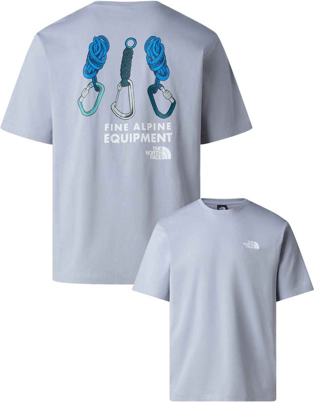 The North Face - U Explore Gear Relaxed S/S Tee - T-shirt - Blauw - Katoen